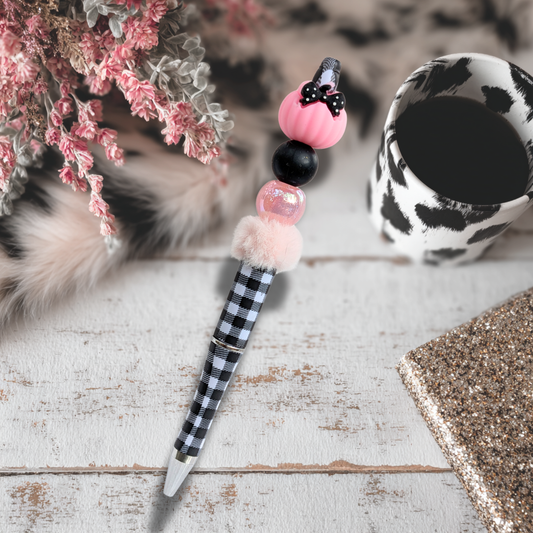 Pink pumpkin pen