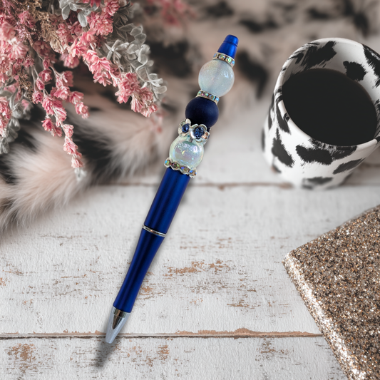 Deep blue pen