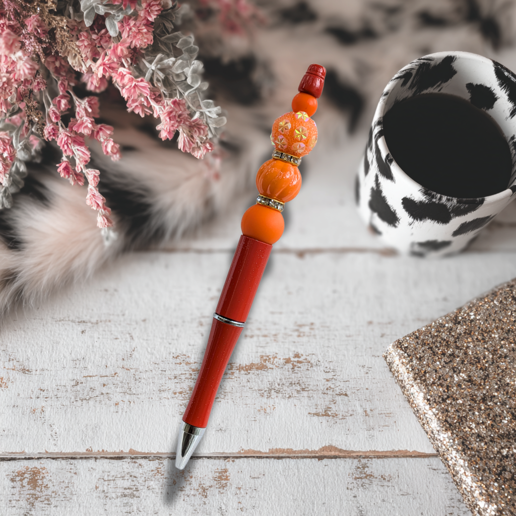 Orange Bead pen
