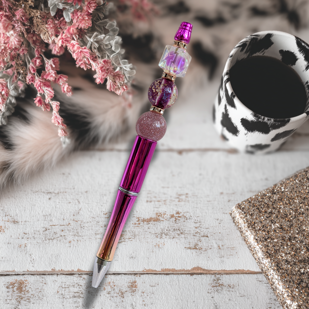 Floral bead pen
