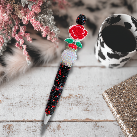 Rose Glitter pen