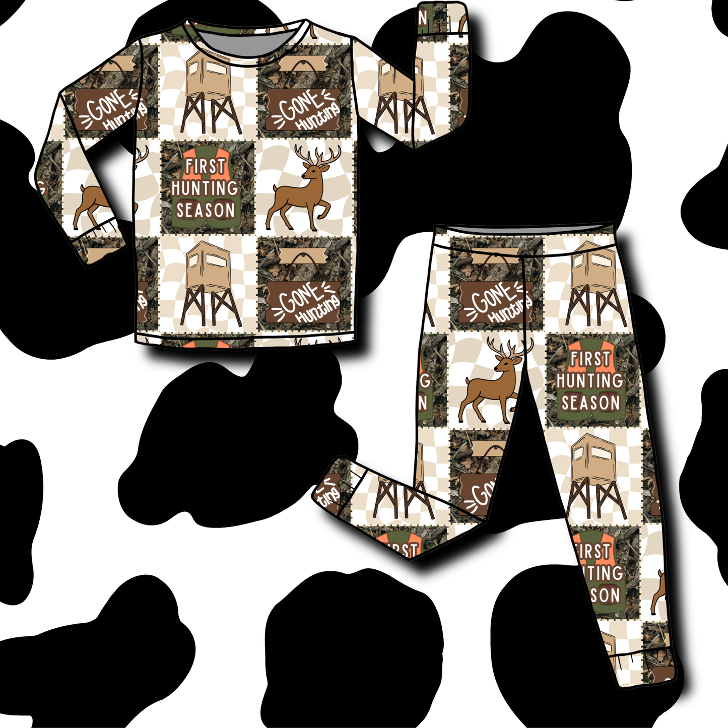 Hunting Camp Seamless Pattern