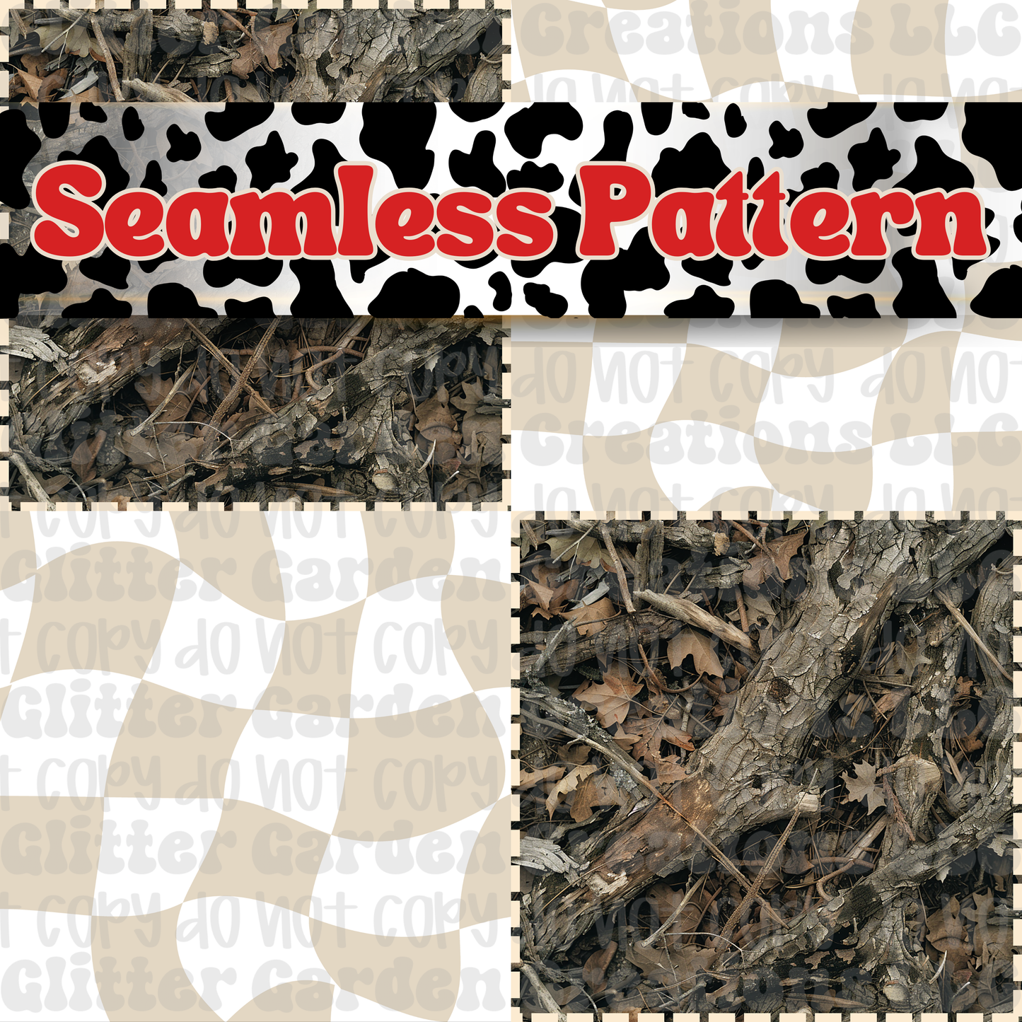 Hunting Camp Coordinate Seamless Pattern